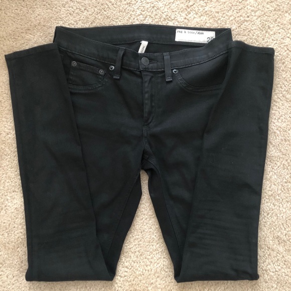 rag & bone black legging jeans Sz 26 - Picture 6 of 7